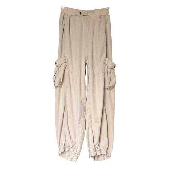 Free People Movement Road Ahead High Rise Cargo Pants Women's XS Light Tan - Picture 2 of 11